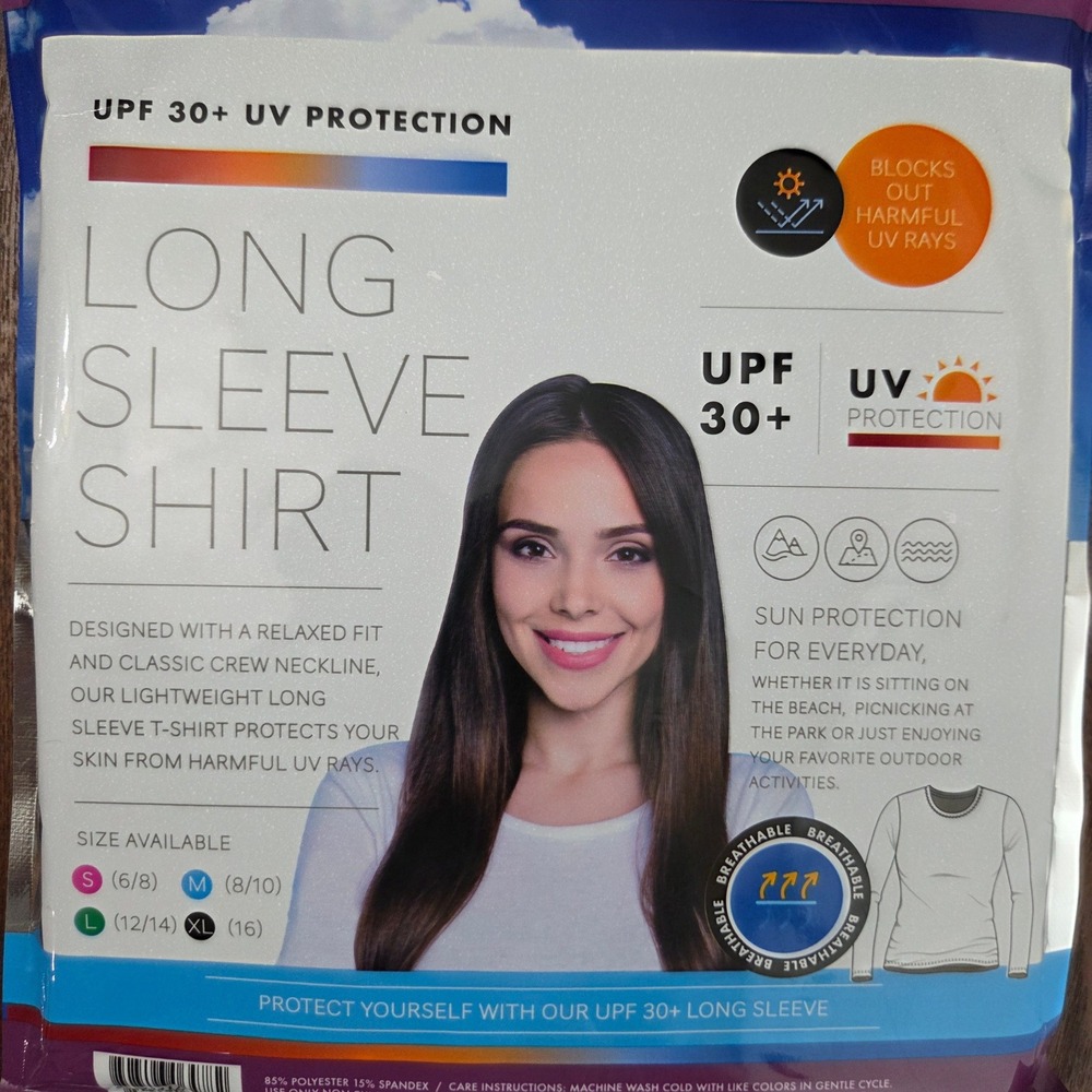 NWT UPF 30+ UV Protection Long Sleeve Shirt Womens - Picture 3 of 3